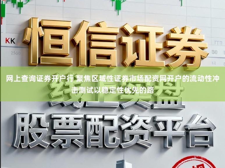 网上查询证券开户行 聚焦区域性证券市场配资网开户的流动性冲击测试以稳定性优先的路